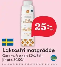 Hemköp GARANT Laktosfri matgrädde erbjuda