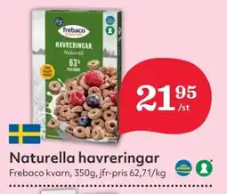 Hemköp FREBACO Naturella havreringar erbjuda