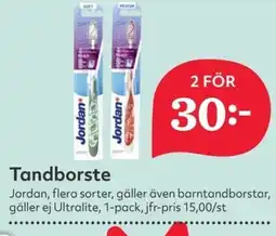 Hemköp JORDAN Tandborste erbjuda
