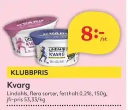 Hemköp LINDAHLS Kvarg erbjuda