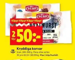 ICA Kvantum SCAN Kryddiga korvar erbjuda