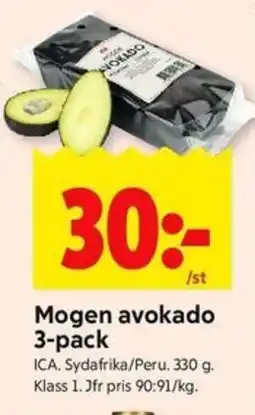 ICA Kvantum ICA Mogen avokado 3-pack erbjuda