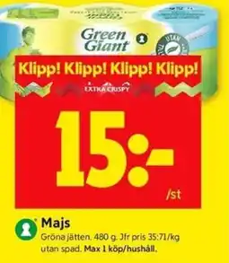 ICA Kvantum Majs erbjuda