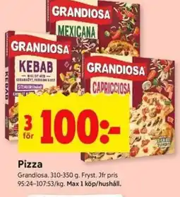 ICA Kvantum GRANDIOSA Pizza erbjuda