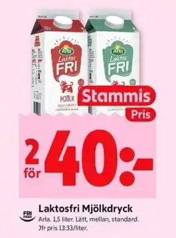 ICA Kvantum ARLA Laktosfri mjölkdryck erbjuda