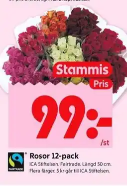ICA Kvantum Rosor 12-pack erbjuda