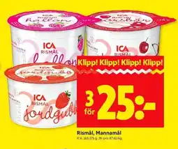 ICA Kvantum ICA Rismål, mannamål erbjuda