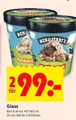 ICA Kvantum BEN & JERRY'S Glass erbjuda