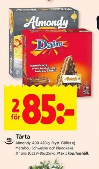 ICA Kvantum Tårta erbjuda