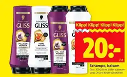 ICA Kvantum GLISS Schampo, balsam erbjuda