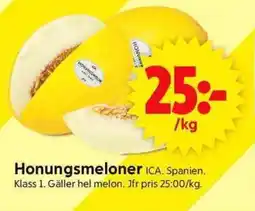ICA Supermarket ICA Honungsmeloner erbjuda