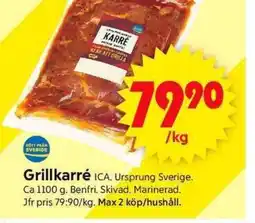 ICA Supermarket ICA Grillkarré erbjuda