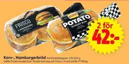 ICA Supermarket Korv-, Hamburgerbröd Korvbrödsbagaren erbjuda
