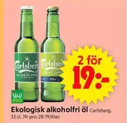 ICA Supermarket CARSLSBERG Ekologisk alkoholfri öl erbjuda