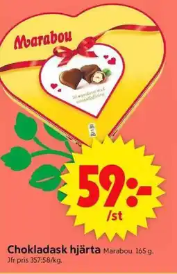 ICA Supermarket MARABOU Chokladask hjärta erbjuda