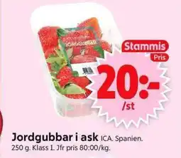 ICA Supermarket ICA Jordgubbar i ask erbjuda