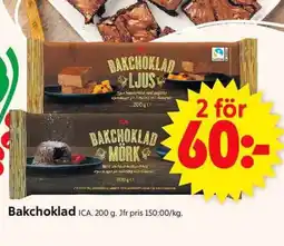 ICA Supermarket ICA Bakchoklad erbjuda