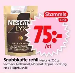ICA Supermarket NESCAFE Snabbkaffe refill erbjuda