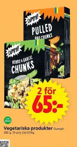 ICA Supermarket OUMPH! Vegetariska produkter erbjuda