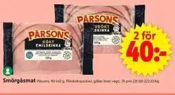 ICA Supermarket PARSONS Smörgåsmat erbjuda