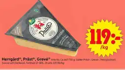 ICA Supermarket ARLA Ko Herrgård®, Präst®, Grevé® erbjuda