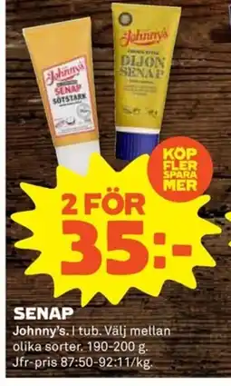 Coop JOHNNY'S Senap erbjuda