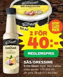 Coop Eriks Såser Sås/dressing erbjuda