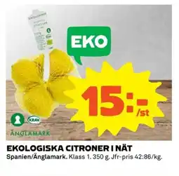 Coop Ekologiska citroner i nät erbjuda