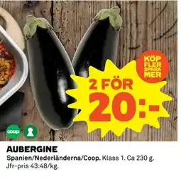 Coop Aubergine erbjuda