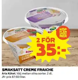 Coop ARLA Köket Smaksatt creme fraiche erbjuda