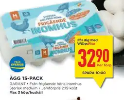Willys Ägg 15-pack erbjuda