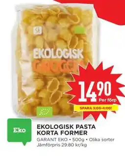 Willys EKOLIGISK PASTA KORTA FORMER erbjuda