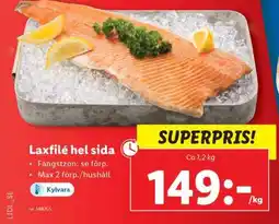 Lidl Laxfilé hel sida erbjuda
