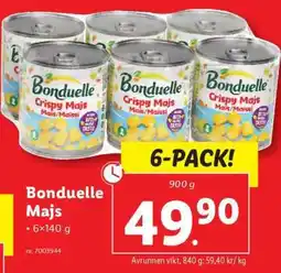 Lidl Bonduelle majs erbjuda
