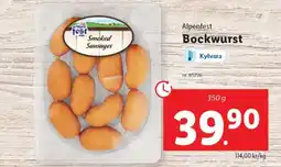 Lidl Alpenfest Bockwurst erbjuda