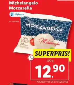 Lidl Michelangelo mozzarella erbjuda