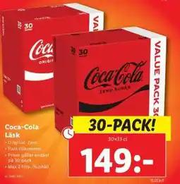 Lidl Coca-Cola Läsk 30-pack erbjuda
