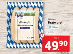 Lidl ALPENFEST Bratwurst erbjuda