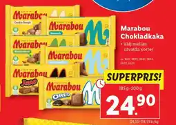 Lidl Marabou chokladkaka erbjuda