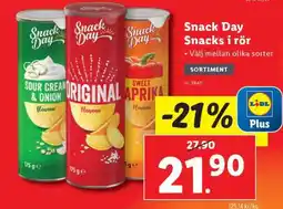 Lidl Snack Day Snacks i rör erbjuda