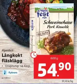 Lidl ALPENFEST Långkokt fläsklägg erbjuda