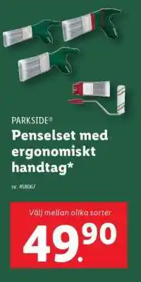Lidl PARKSIDE Penselset med ergonomiskt handtag erbjuda