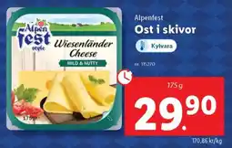 Lidl ALPENFEST Ost i skivor erbjuda