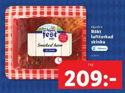 Lidl ALPENFEST Rökt lufttorkad skinka erbjuda