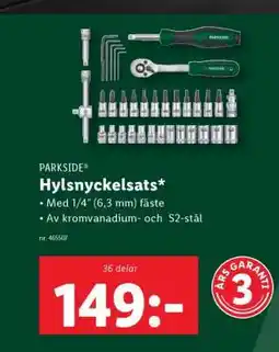 Lidl PARKSIDE Hylsnyckelsats erbjuda