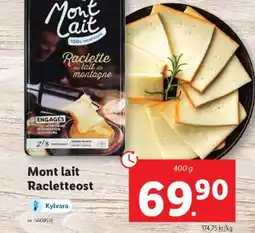 Lidl Mont lait Racletteost erbjuda