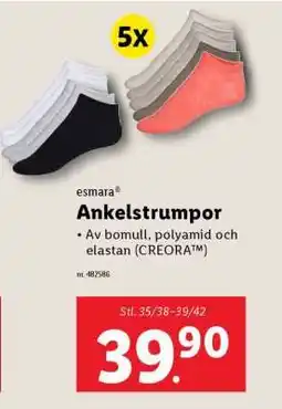 Lidl esmar Ankelstrumpor erbjuda