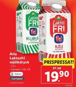 Lidl Arla Laktosfri Mjölkdryck erbjuda