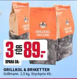 ÖoB GRILLKOL & BRIKETTER erbjuda