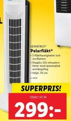 Lidl SILVERCREST Pelarfläkt erbjuda